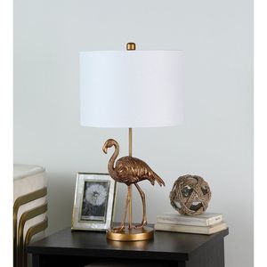 Lampada da Tavolo in Resina a Forma di Fenicottero, 26 Pollici, Oro Opaco, Decorazione Unica e Elegante per la Casa - Product Image 2