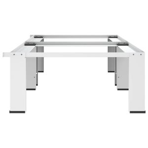 Accesorio para electrodomésticos de lavandería con pedestal para lavadora con estante extraíble blanco - Product Image 4