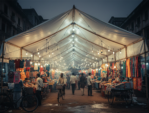 Lona de Protección para Vendedores Ambulantes, Tejida de Alta Resistencia, para Todo Clima, Protección contra Sol y Lluvia - Product Image 5
