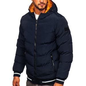 Custom Winter Puffer <b>Jacket</b> with Logo for Men and <b>Women</b> Black <b>Padded</b> Bubble Coats - Product Image 5