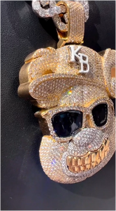 CONCEPTION Colgante Personalizado 3D con Personaje, Joyería Hip Hop con Moissanita, Cadena de Oro Bicolor para Hombre, Venta al por Mayor, GRA - Product Image 6