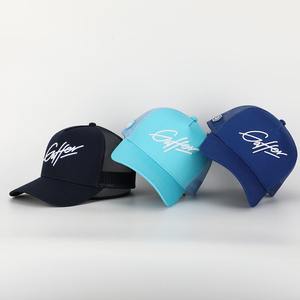 Fabricant OEM pour casquette de baseball en maille à 5 panneaux personnalisée, coton, fermeture à pression, logo brodé 3D, sportive, respirante, imperméable - Product Image 1