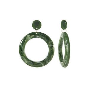 Boucles d'oreilles en résine faites à la main de luxe, matériau de qualité supérieure, accessoires de mode élégants pour les fêtes, style cristal, légères et confortables - Product Image 1