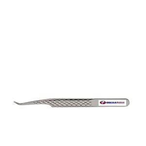 Pince à épiler en acier inoxydable à poignée diamantée Ciseaux de beauté à 45 degrés avec embouts de volume pointus pour les sourcils - Product Image 1