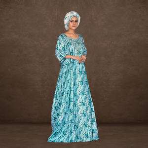 Kaftan en rayonne à imprimé numérique, avec tissu doux et respirant, manches longues, tombé élégant, idéal pour les tenues décontractées, Eid ODM - Product Image 1