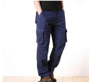 Pantalones Cargo Casuales de Verano para Hombre, 100% Algodón, Ecológicos, Ligeros, Transpirables, Estilo Urbano, con Bolsillos Anchos, Venta al Por Mayor - Product Image 2