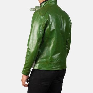 New Fashion Men <b>Leather</b> Jacket Zipper Style Real <b>Leather</b> Jacket for Men Best <b>top</b> quality Quality <b>Leather</b> Jacket Quality - Product Image 3