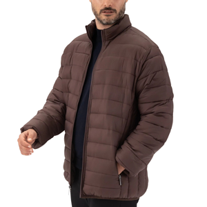 Hot Sale Custom Unisex Winter Full Zip-up Puffer Jacket Warm <b>Padded</b> Cotton <b>Coat</b> Stand <b>Waterproof</b> Patchwork High Street Style - Product Image 5
