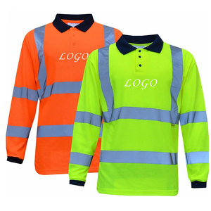 เสื้อยืดนิรภัยสำหรับทำงาน แบบสั่งทำพิเศษ สะท้อนแสง ระบายอากาศได้ดี แขนสั้น กันน้ำ ผลิตจากโพลีเอสเตอร์ มาตรฐาน ANSI Class 2 พร้อมไฟ LED กระพริบ สำหรับงานก่อสร้าง - Product Image 6