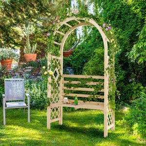 Pergola ad Arco in Legno con Gazebo e Tettoia per Spazi Esterni da Giardino - Product Image 2