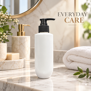 250ml HDPE U Type Cosmetic <b>Bottle</b> with Lotion <b>Pump</b> | Empty Plastic Packaging Container for <b>Shampoo</b> Lotion Body Wash Skincare - Product Image 2