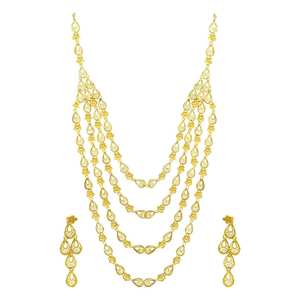 Juego de Collares Largos de Novia al Estilo Dubái en Oro de 14K, 18K y 24K, Diseño Tradicional, Joyería de Moda Turca, Venta al Por Mayor - Product Image 4