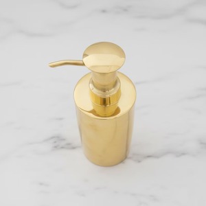 Distributeur de savon liquide en métal finition or de haute qualité, idéal pour la salle de bain et les comptoirs de lavabo, fabriqué en Inde - Product Image 3