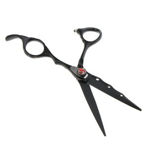 6.0 Inch Black-blue New Fashion Design Beauty Barber Scissors Flat Scissors Tooth Hair Scissors - Product Image 4