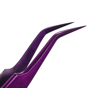 Pinzas para Pestañas con Punta de Diamante, Acero Inoxidable, Estuche Personalizado, Punta Suave de Precisión Duradera (Modelo Rosa-Dorado TI-ET-0044) - Product Image 4