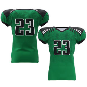 LESAM SPORTS Sportswear American Football Training Jersey Green Color V Neck Polyester Fabric Quick Dry Breathable - Product Image 6