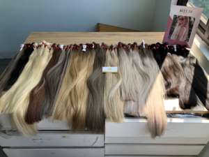 Para Genius Weft Super Extensiones de trama de piel doble 100% Sin procesar Real Raw Virgin Remy Cabello vietnamita Blanqueamiento atado a mano - Product Image 3