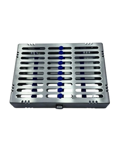 Casete de Esterilización Surtechs Deep 10 para Instrumentos, Bandeja de Acero Inoxidable para Autoclave, Instrumentos Quirúrgicos Dentales - Product Image 1