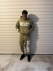 Conjunto de pantalones de chándal y Sudadera con capucha en blanco de alta calidad de forro polar de algodón personalizado conjunto completo de Sudadera con capucha unisex chándal para correr para hombre - Product Image 5