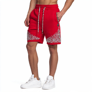 Pantalones Cortos Deportivos de Forro Polar Pesado con Pedrería para Hombre, Ideales para Correr al Aire Libre y Estilo Urbano de Invierno - Product Image 6