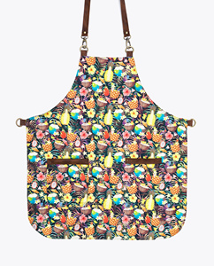 Capa de peluquería con estampado de cómic, correas ajustables y diseño a cuadros - Product Image 3
