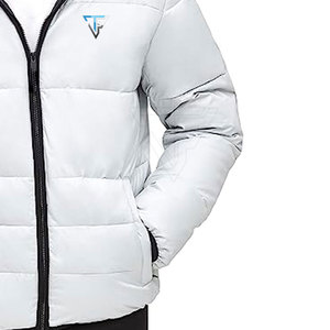 High Quality Durable Material Breathable Hooded Men Puffer <b>Jacket</b> Best Selling Multi <b>Pockets</b> <b>Zipper</b> Closure Winter <b>Jacket</b> - Product Image 6