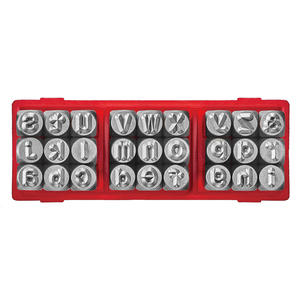 Juego de Sellos de Acero de Precisión de 3 mm para Letras Minúsculas |   Industrial |   OEM/ODM Personalizable |   Altura Uniforme |   CR-V 6150 Endurecido para Metal - Product Image 1