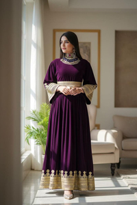 Vestido Afgano de Encaje Floral con Diseños Modernos y Tallas Personalizadas, Vestido Kuchi Tribal Vintage Estilo Banjara Anarkali para Mujer - Product Image 5