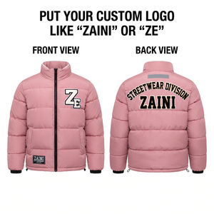 Premium 300 GSM Polyester <b>Camouflage</b> Stand <b>Waterproof</b> Windproof Long Hooded Puffer <b>Jacket</b> Warm Quilted Baffle Design Front - Product Image 1