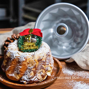 ATLAS STAR Moule à gâteau Bundt en argent de 14 cm (5,5 pouces), moule à gâteau allemand Gugelhupf, moule à pâtisserie cannelé, moule à tube Kugelhopf - Product Image 6
