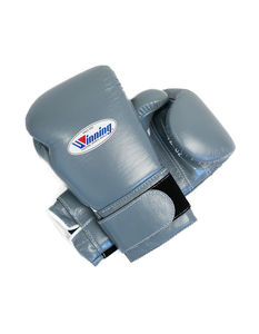 Guantes de Boxeo Profesionales Personalizados de la Mejor Calidad 2026, Color Gris, con Velcro, Hechos a Mano con Cuero Genuino Resistente, Tallas Personalizadas - Product Image 1