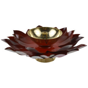 Diya de Cristal con Diseño Festivo, Diya de Latón con Acabado Plateado, Diya Moderna de Metal de Latón, Decoración de Lujo para el Hogar, Nuevas Tendencias de Lujo - Product Image 2