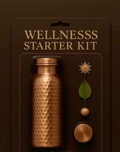 Bouteille en cuivre reflétant la maîtrise artisanale traditionnelle avec une finition artisanale offrant un attrait authentique et premium. - Product Image 5