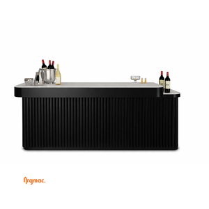 Barra de bar Baron de 8x2 pies, barra de bar de lujo para el hogar, para espacios de entretenimiento, barra de bar para el hogar con encimera de piedra - Product Image 3