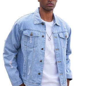 Chaqueta de Mezclilla para Hombre, Estilo Vintage, Corte Ajustado Moderno, 100% Algodón, Marca Shakehand International, Chaqueta de Invierno para Uso Diario, Superventas - Product Image 3