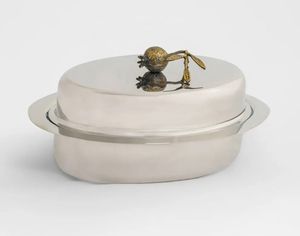 Nouvelle cocotte en acier inoxydable avec couvercle artistique en forme de fruit, design rond, style classique, finition polie durable, prix de gros - Product Image 1