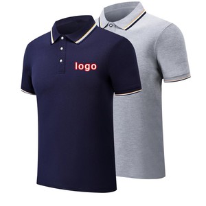 Polos de Hombre de Algodón y Poliéster Premium, Logotipo Personalizado Bordado, Transpirables, de Punto, Manga Corta, para Golf - Product Image 1