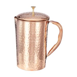 Ensemble de carafes à eau en cuivre Antique Creations avec carafe de service - Design de luxe, couvercle à ouverture par poussée, compatible lave-vaisselle, articles de cuisine pour mariages - Product Image 1