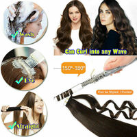 Extension de cheveux vierges indiens Cheveux de temple indiens bruts couleur brun clair provenant d'un seul donneur Fourniture en vrac de cheveux longs