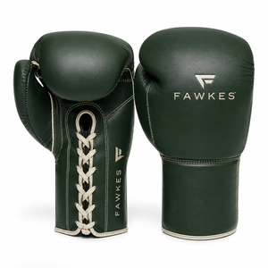 Gants de boxe en tissu Fawkes à lacets, doigts entièrement couverts, sangle de poignet réglable, logo en relief, équipement d'entraînement pour adultes, emballage personnalisé - Product Image 4