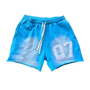 Shorts mi-longs en molleton de coton personnalisés pour hommes, couleur unie, séchage rapide, respirants, écologiques, avec cordon de serrage, broderie, décontractés, marque privée - Product Image 1