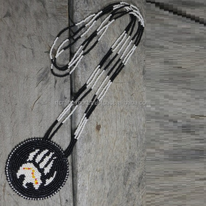 Handmade Glass hạt giống đính cườm Vòng cổ thời trang bản địa Mexico phong cách với vỏ Chic đính cườm đồ trang sức - Product Image 3