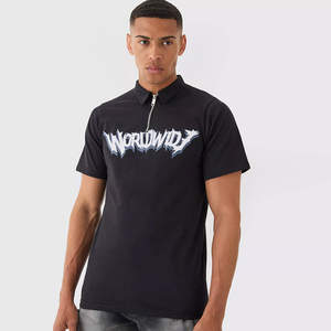 เสื้อยืดสตรีทแวร์ปักลายลำลองคุณภาพสูง พิมพ์ลายโลโก้รักบี้ เสื้อยืดแขนสั้นผ้าฝ้ายผู้ชาย เสื้อโปโลคุณภาพสูง - Product Image 2