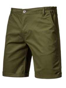 Shorts de sport décontractés pour hommes, en maille unie, taille mi-haute, extensibles, élastiques, pour l'entraînement, la gym, la plage, 100% coton, respirant, écologique - Product Image 2
