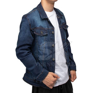 Chaqueta de mezclilla para hombre con logotipo personalizado de alta calidad a bajo precio, talla grande, transpirable, chaqueta de invierno personalizada para hombre - Product Image 3