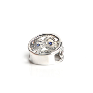 Bague en pierre de cyanite naturelle et moissanite, plaquée or 14 carats, argent sterling, bijoux en pierres précieuses pour femmes, cadeau d'anniversaire ou de mariage - Product Image 2