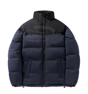 Chaquetas acolchadas de lana para hombre 2024 con cuello levantado estilo personalizado High Street precio al por mayor para invierno mangas largas - Product Image 2