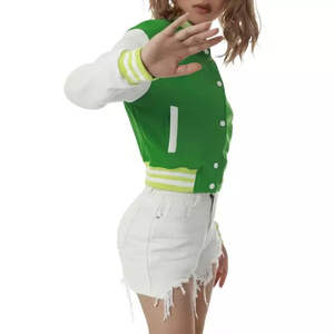 Chaqueta Varsity Personalizada de Último Diseño para Mujer, Prenda Exterior Transpirable de Alta Calidad para Invierno, Personalizable de Fábrica, Venta al Por Mayor - Product Image 2