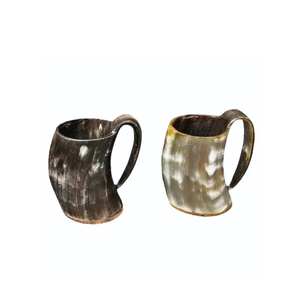 High Quality Buffalo Horn <b>Mug</b> Food Safe Luxury Buffalo Beer Horn <b>Mug</b> Customized Logo Black color Horn <b>Mug</b> - Product Image 3