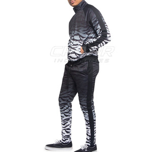 Conjuntos Deportivos de Dos Piezas de Algodón Transpirable Bordado para Invierno, Trajes Deportivos Casuales para Hombre, Nuevo Conjunto Deportivo con Logotipo Personalizado, Color Blanco - Product Image 2